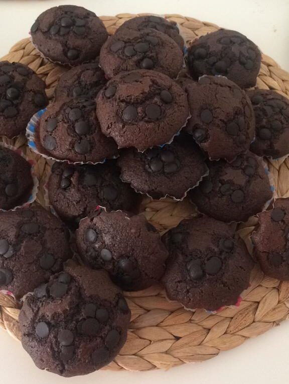 Damla Çikolatalı Kakaolu Muffin