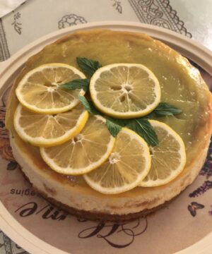 Limonlu cheesecake